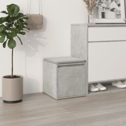Berkfield Home Box Drawer Concrete Grey 40.5x40x40 cm Engineered Wood - thumbnail 1