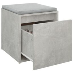 Berkfield Home Box Drawer Concrete Grey 40.5x40x40 cm Engineered Wood - thumbnail 5