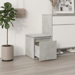 Berkfield Home Box Drawer Concrete Grey 40.5x40x40 cm Engineered Wood - thumbnail 3