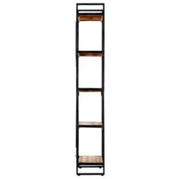 Berkfield Home Decorative 5-Tier Bookcase 60x30x180 cm Solid Reclaimed Wood in Brown - Size: 60 x 30 x 180 cm - thumbnail 1
