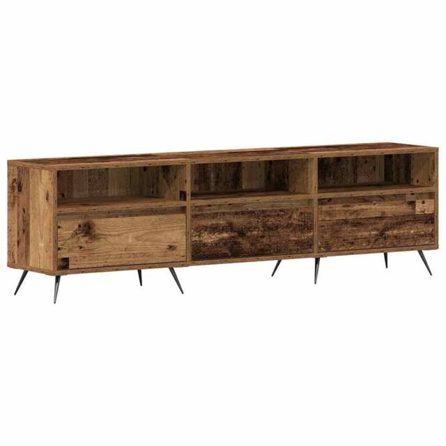 Berkfield Home TV Cabinet Old Wood 150x30x44, 5 cm Engineered Wood in Brown - image 1
