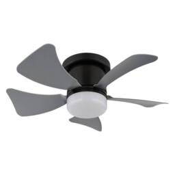 Netlighting Hines Ceiling Fan Black 5 Blade LED Dimmable 3000-6500K Remote in Grey - thumbnail 2