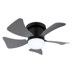 Netlighting Hines Ceiling Fan Black 5 Blade LED Dimmable 3000-6500K Remote in Grey - thumbnail 4