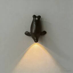 Obasyhig Rechargeable Motion Sensor Creative Wall Spotlight in Black
