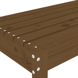 Berkfield Home Garden Bench Honey Brown 80x38x45 cm Solid Wood Pine - Size: 80 x 38 x 45 cm - thumbnail 6