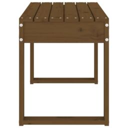 Berkfield Home Garden Bench Honey Brown 80x38x45 cm Solid Wood Pine - Size: 80 x 38 x 45 cm - thumbnail 4