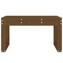 Berkfield Home Garden Bench Honey Brown 80x38x45 cm Solid Wood Pine - Size: 80 x 38 x 45 cm - thumbnail 3
