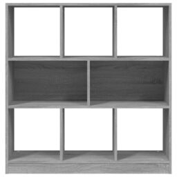 Berkfield Home Book Cabinet Grey Sonoma 97.5x29.5x100 cm Engineered Wood - thumbnail 4