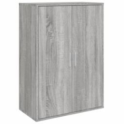 Berkfield Home Sideboards 2 pcs Grey Sonoma 60x31x84 cm Engineered Wood - Size: 60 x 31 x 84 cm - thumbnail 4