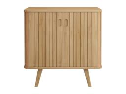 Vente-unique Freestanding Teak Vanity Unit - 80 Cm - WAMENA in Light Oak - thumbnail 4