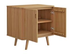 Vente-unique Freestanding Teak Vanity Unit - 80 Cm - WAMENA in Light Oak - thumbnail 6