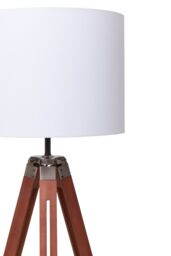 Orsina Tripod Floor Lamp With Brown Base, Adjustable Tall Standing Lamp, Modern Floor Lamp With Metal Struts - thumbnail 6