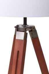 Orsina Tripod Floor Lamp With Brown Base, Adjustable Tall Standing Lamp, Modern Floor Lamp With Metal Struts - thumbnail 4