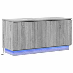 Berkfield Home TV Cabinet Grey Sonoma 100x38x49 cm Engineered Wood - Size: 100 x 38 x 49 cm - thumbnail 1