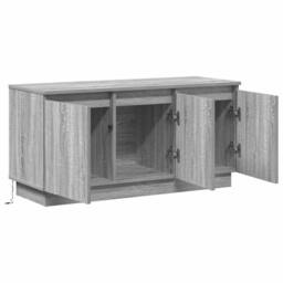 Berkfield Home TV Cabinet Grey Sonoma 100x38x49 cm Engineered Wood - Size: 100 x 38 x 49 cm - thumbnail 6