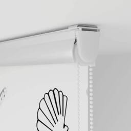 Berkfield Home Shower Roller Blind with Cassette 160x240 cm Fabric Width 156 cm in White - thumbnail 9