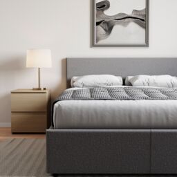 Home Discount Vida Designs Veronica Double Ottoman Bed Frame Velvet Fabric UKFR in Dark Grey - thumbnail 4