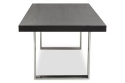 Orsina Classic Minimalist Design Dining Table, Spacious Kitchen Table, Luxe Lounge Table, Garden Table For Patio in Black - thumbnail 3