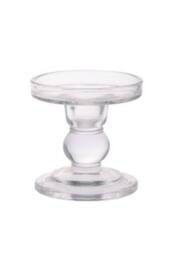 KDMD Clear Pillar Glass Candle Holder 8.7cm 3 Pack - thumbnail 2
