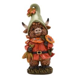 Country Living Autumn Highland Cow Ornament - thumbnail 2