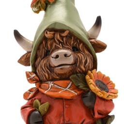 Country Living Autumn Highland Cow Ornament - thumbnail 4