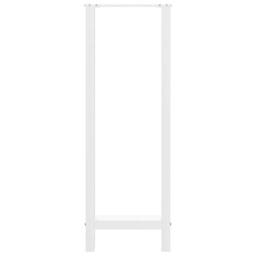 Berkfield Home Coffee Table Legs White 2 pcs 40x(110-111) cm Steel - thumbnail 5