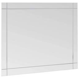 Berkfield Home Wall Mirror 100x60 cm Glass in Silver - thumbnail 3