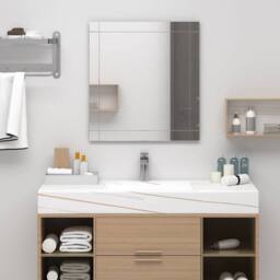 Berkfield Home Wall Mirror 100x60 cm Glass in Silver - thumbnail 2