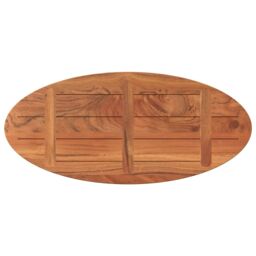 Berkfield Home Table Top 110x40x3.8 cm Oval Solid Wood Acacia in Brown - thumbnail 5