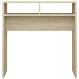 Berkfield Home Console Table Sonoma Oak 78x30x80 cm Engineered Wood in Brown - Size: 78 x 30 x 80 cm - thumbnail 5