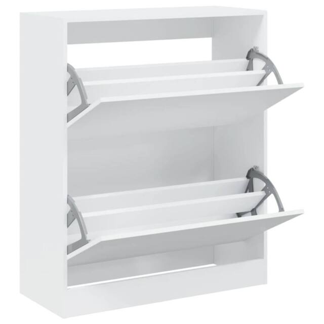 Berkfield Home Shoe Cabinet White 80x34x96.5 cm Engineered Wood - image 1