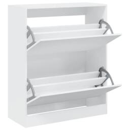 Berkfield Home Shoe Cabinet White 80x34x96.5 cm Engineered Wood - thumbnail 1