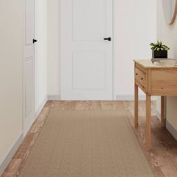 Berkfield Home Carpet Runner Sisal Look Sand 80x400 cm in Light Tan - Size: 100 cm diameter - thumbnail 2