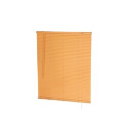 Oypla PVC Teak Wood Grain Effect Venetian Window Blinds with Fixings in Light Brown - Size: 80 cm
