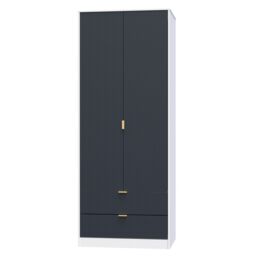Ready Assembled 2 U Bexley 2 Door 2 Drawer Wardrobe (Ready Assembled) in Dark Blue - thumbnail 3