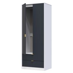 Ready Assembled 2 U Bexley 2 Door 2 Drawer Wardrobe (Ready Assembled) in Dark Blue - thumbnail 5