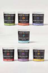 Homescapes Chakra candles gift set with healing crystals - set of 7 in Black - Size: 7 Pack - thumbnail 2