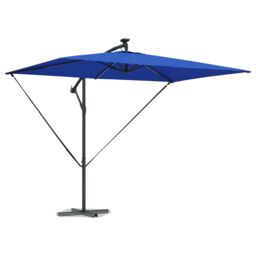 Berkfield Home Cantilever Banana Parasol with Lock Blue 294 x 200 x 254 cm - thumbnail 3