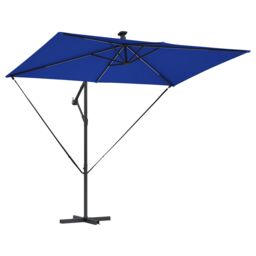 Berkfield Home Cantilever Banana Parasol with Lock Blue 294 x 200 x 254 cm - thumbnail 4