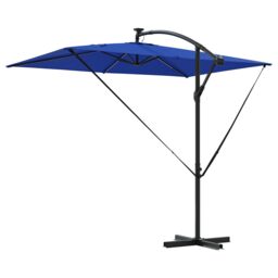 Berkfield Home Cantilever Banana Parasol with Lock Blue 294 x 200 x 254 cm - thumbnail 7