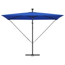 Berkfield Home Cantilever Banana Parasol with Lock Blue 294 x 200 x 254 cm - thumbnail 5
