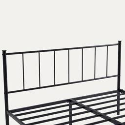 MCC Direct Metal Bed frame Bed Modern style Head & Footboard Finn in Black - Size: King - thumbnail 7