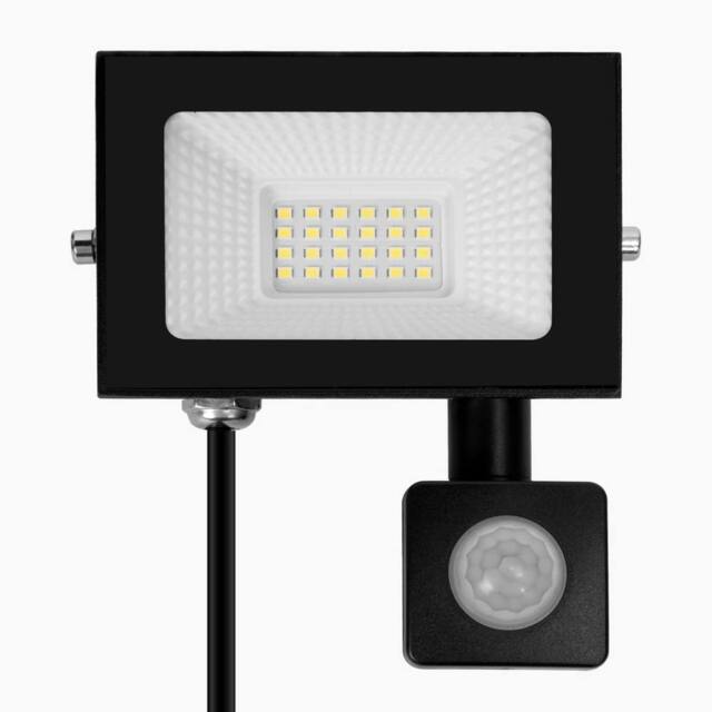 Kelvenix Outdoor Garden LED PIR Motion Floodlight - Waterproof Security Light in Black - image 1
