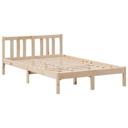 Berkfield Home Bookcase Bed without Mattress 135x190 cm Double Solid Wood Pine in Brown - thumbnail 8