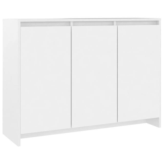 Berkfield Home Sideboard White 102x33x75 cm Engineered Wood - Size: 102 x 33 x 75 cm - image 1