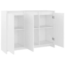 Berkfield Home Sideboard White 102x33x75 cm Engineered Wood - Size: 102 x 33 x 75 cm - thumbnail 5