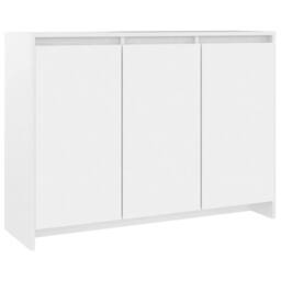 Berkfield Home Sideboard White 102x33x75 cm Engineered Wood - Size: 102 x 33 x 75 cm - thumbnail 1