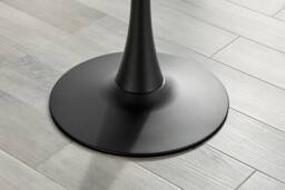 FurnitureboxUK Elina White Marble Effect Round Dining Table with 2 Tan Delta Chairs - thumbnail 7