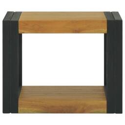 Berkfield Home Beautiful Bathroom Cabinet 45x45x35 cm Solid Wood Teak in Brown - Size: 45 x 45 x 35 cm - thumbnail 3