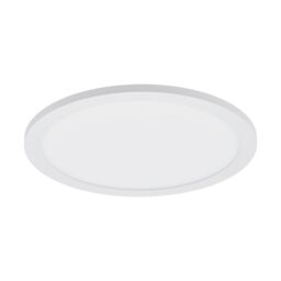 Loops 300mm Modern Sleek Ceiling Light White Slim Round Low Profile 17W LED 4000K - thumbnail 1
